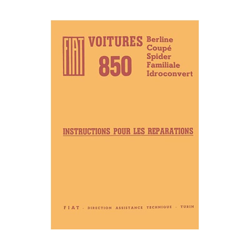 Manuel de Reparation Manuel de Reparation