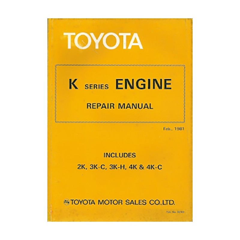 Manuel Atelier Moteurs K (GB) Manuel Atelier Moteurs K (GB)