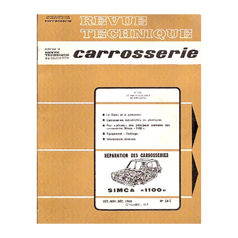 Revue Technique Carrosserie Revue Technique Carrosserie