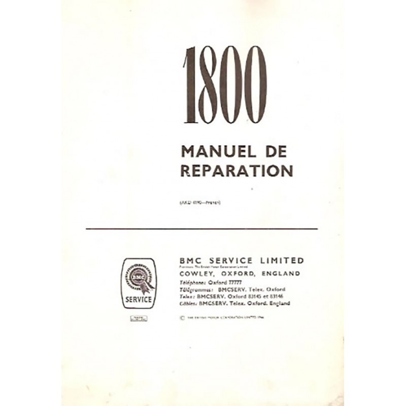 Manuel de Reparation