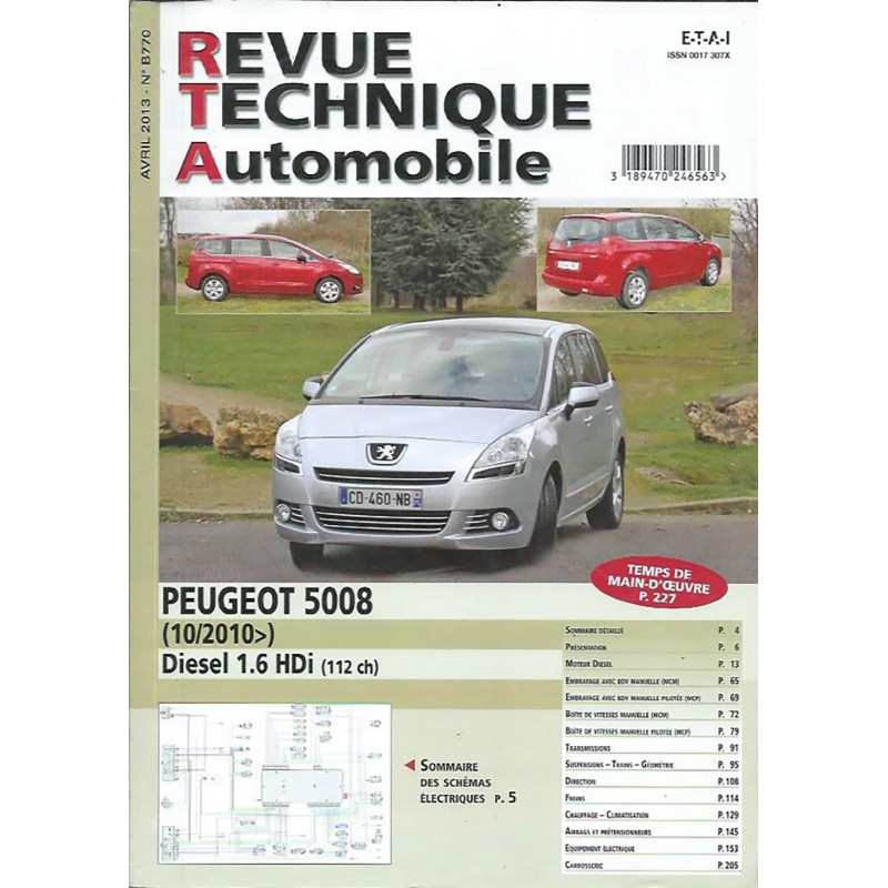Revue Technique 5008 Revue Technique 5008