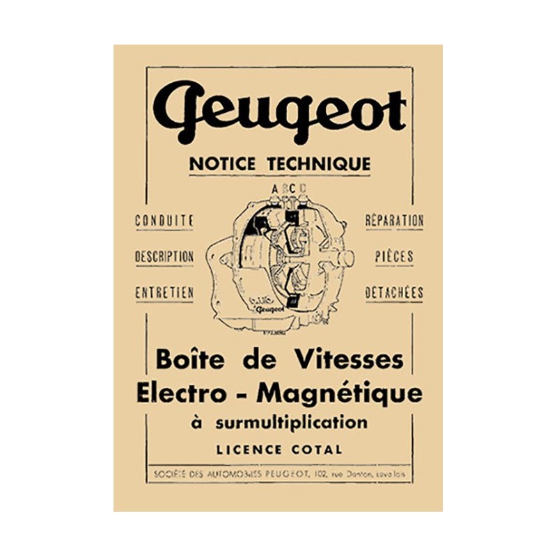 Notice Entretien BV Cotal Notice Entretien BV Cotal
