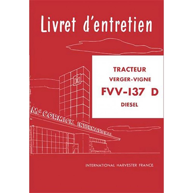 Livret Entretien FVV 137 Diesel