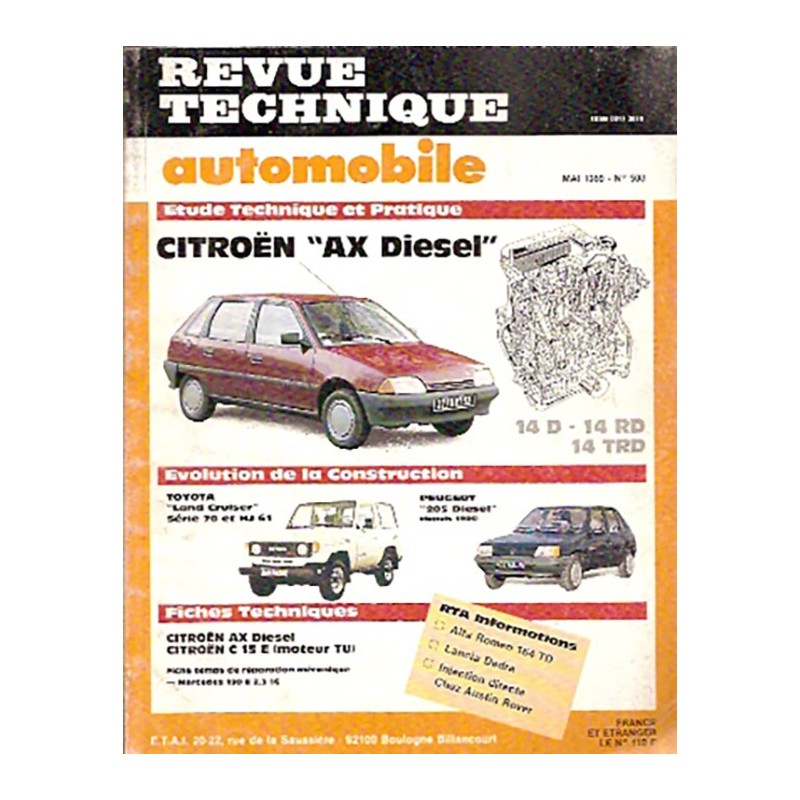 Revue Technique 1989 Revue Technique 1989