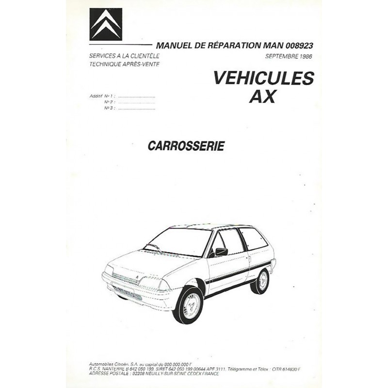 Manuel de Reparation Carrosserie Manuel de Reparation Carrosserie