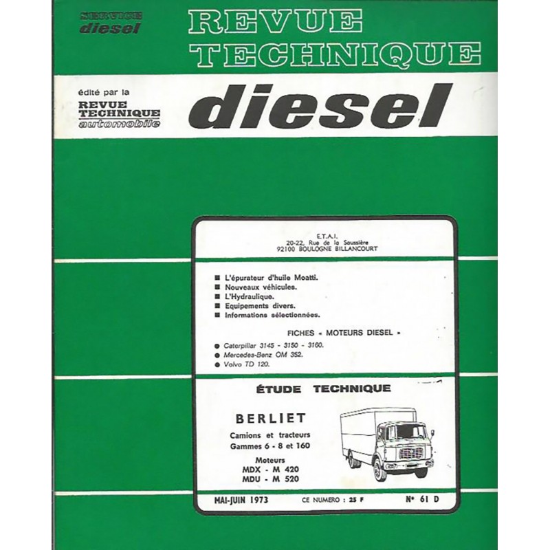 Revue Technique Gamme 6/8/160