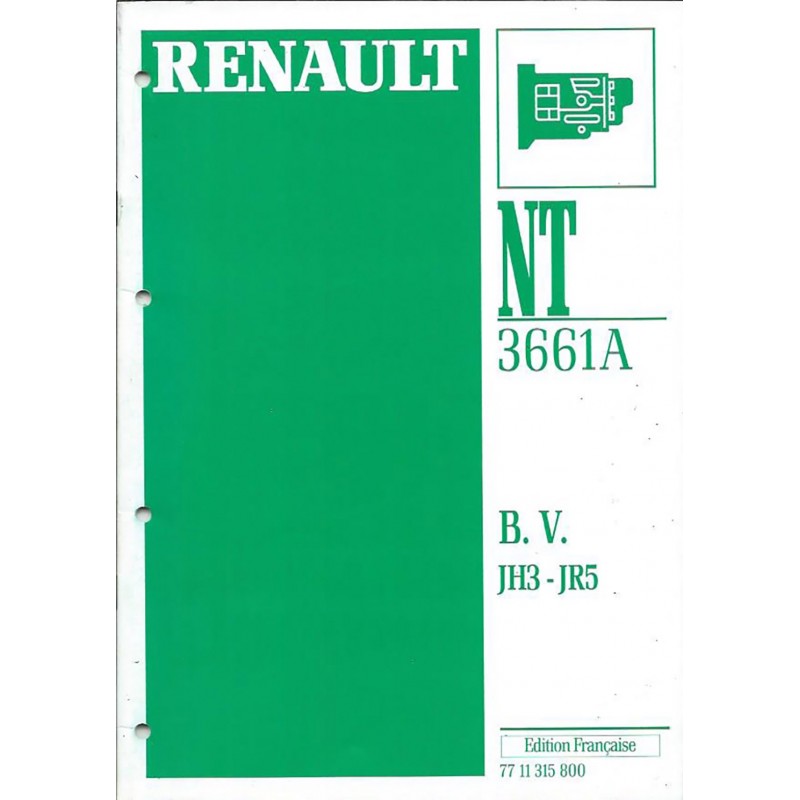 Manuel Reparation BV JH3 / JR5 Manuel Reparation BV JH3 / JR5