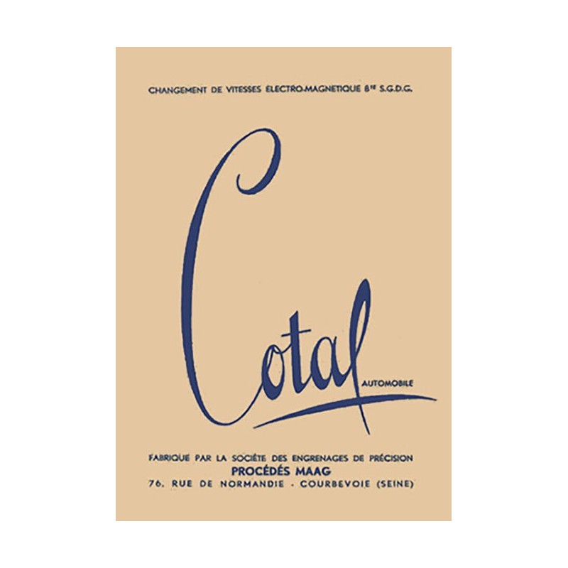 Notice Entretien Cotal Notice Entretien Cotal