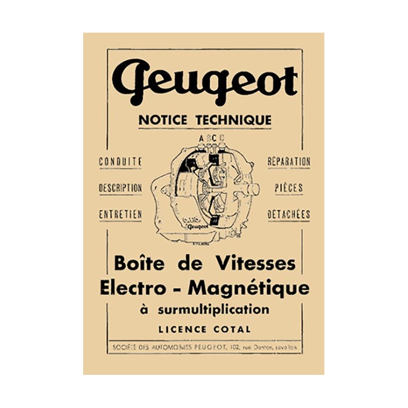 Notice Entretien BV Peugeot