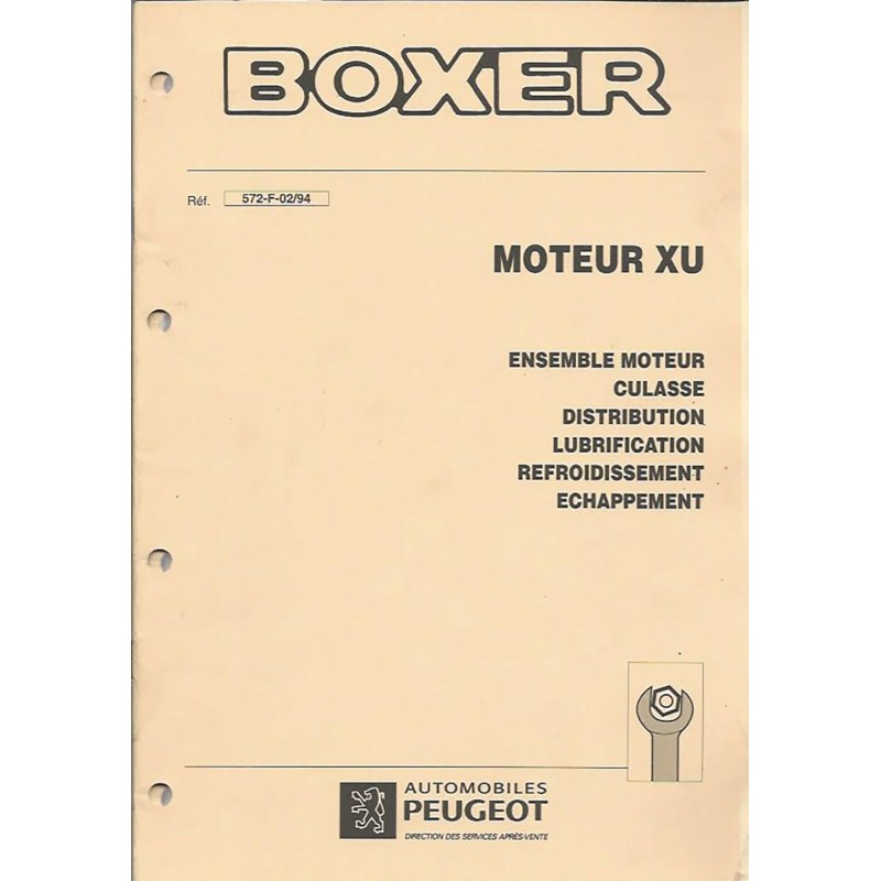 Manuel Atelier Moteur XU Manuel Atelier Moteur XU