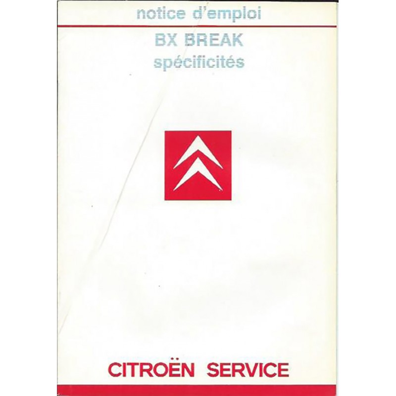 Notice d' Entretien 1985