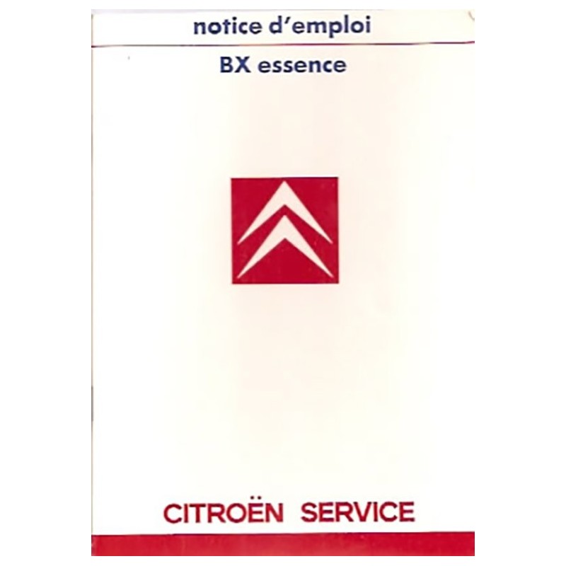 Notice d' Entretien 1987 Notice d' Entretien 1987