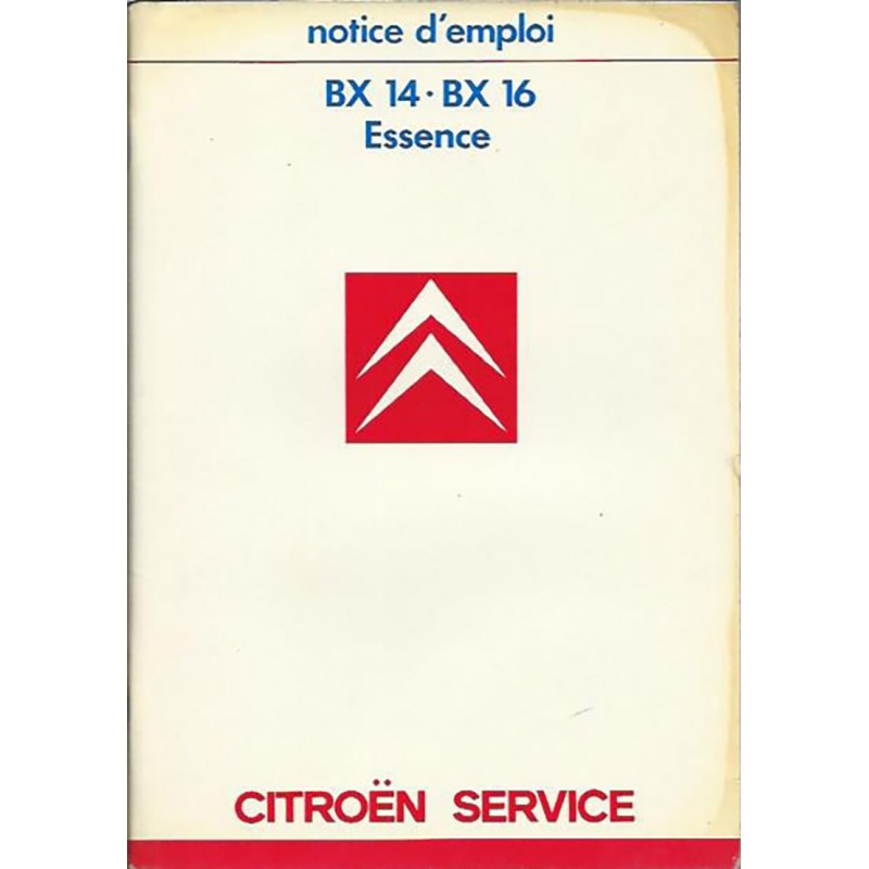 Notice d' Entretien 1986