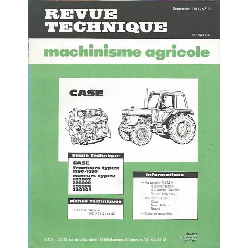 Revue Technique 1290 / 1390 Revue Technique 1290 / 1390