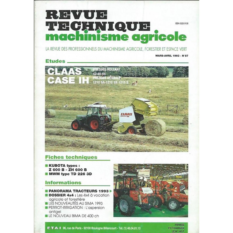 Revue Technique Presse Arobale