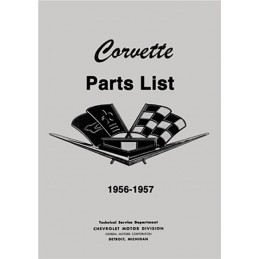 Catalogue Pieces Corvette