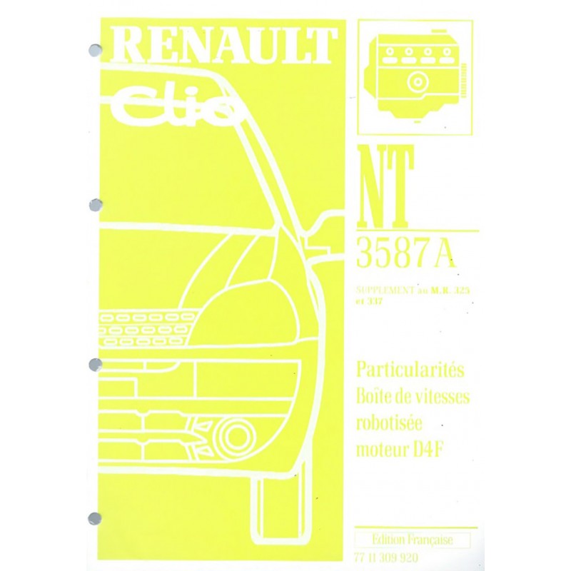Manuel Reparation BV D4F Manuel Reparation BV D4F