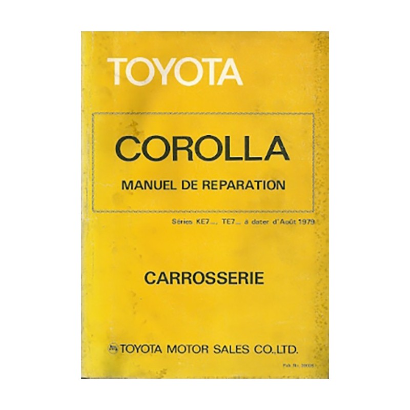 Manuel Atelier Carrosserie 1979 Manuel Atelier Carrosserie 1979
