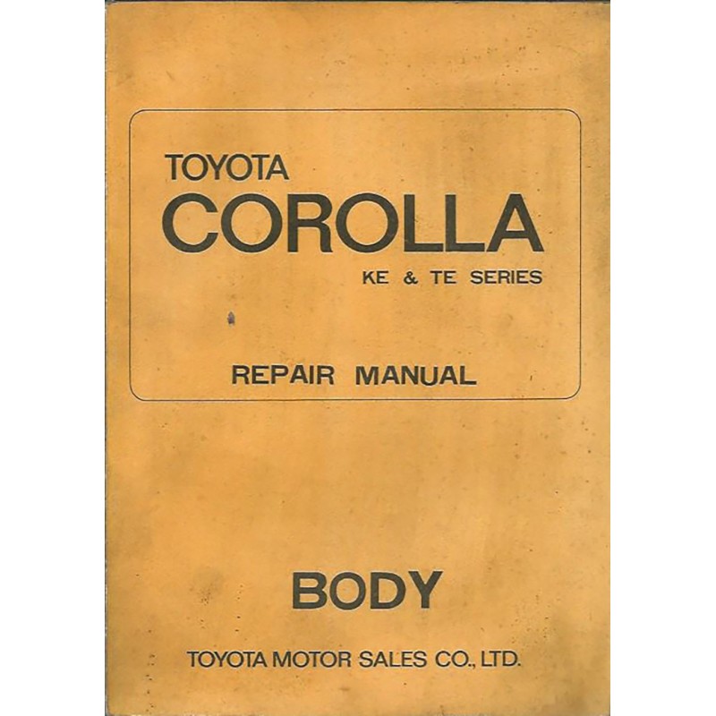 Manuel Atelier Carrosserie 1970 Manuel Atelier Carrosserie 1970