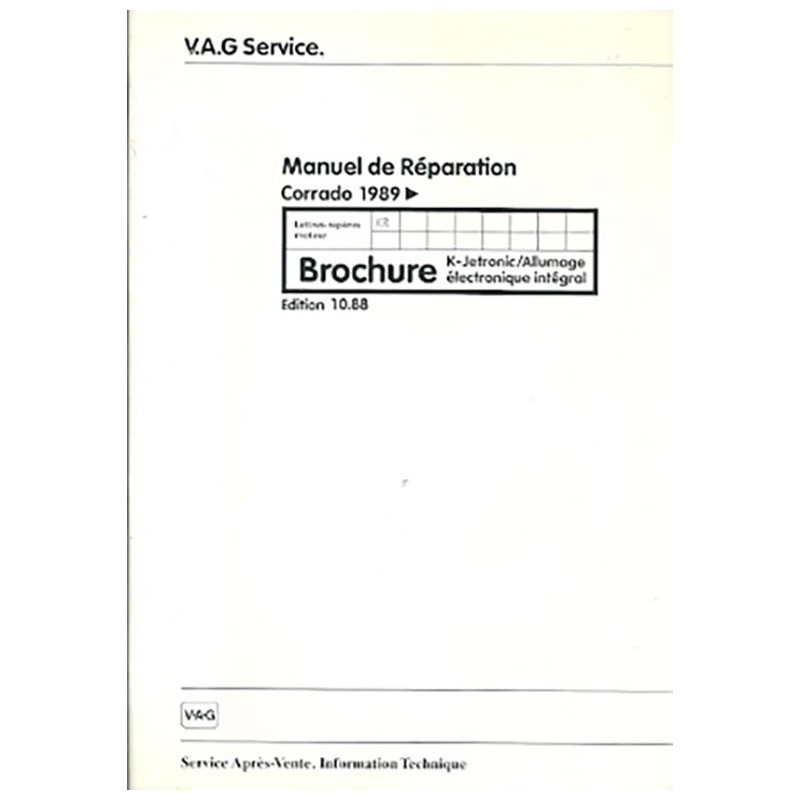 Manuel Reparation K-Jetronic