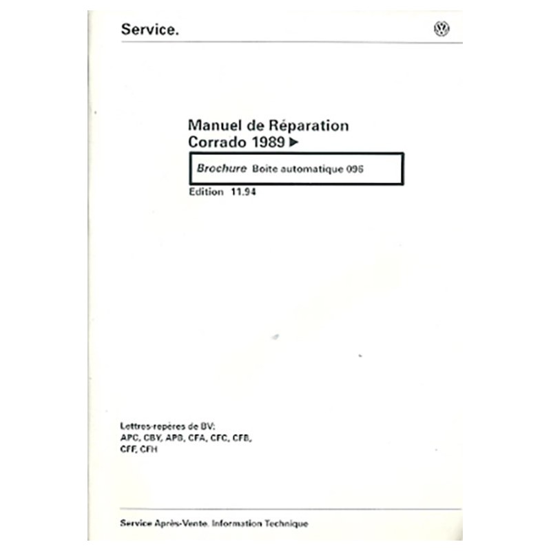 Manuel Reparation BV Auto 096
