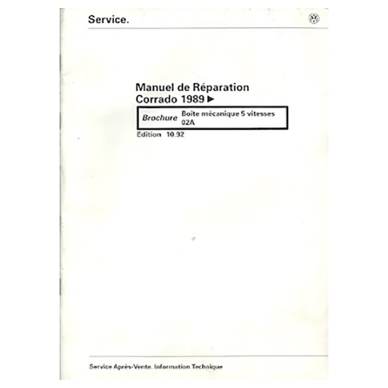 Manuel Reparation BV Meca 02A