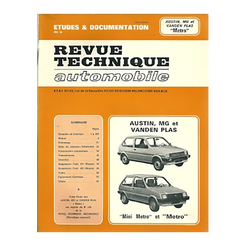Revue Technique 1983 Revue Technique 1983