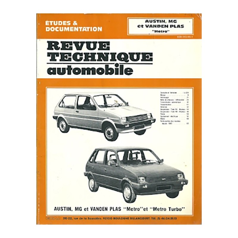 Revue Technique 1989 Revue Technique 1989