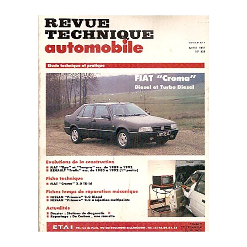 Revue Technique 1992 Revue Technique 1992