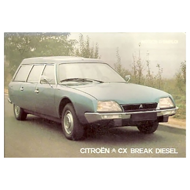 Notice d' Entretien CX  Break  Diesel