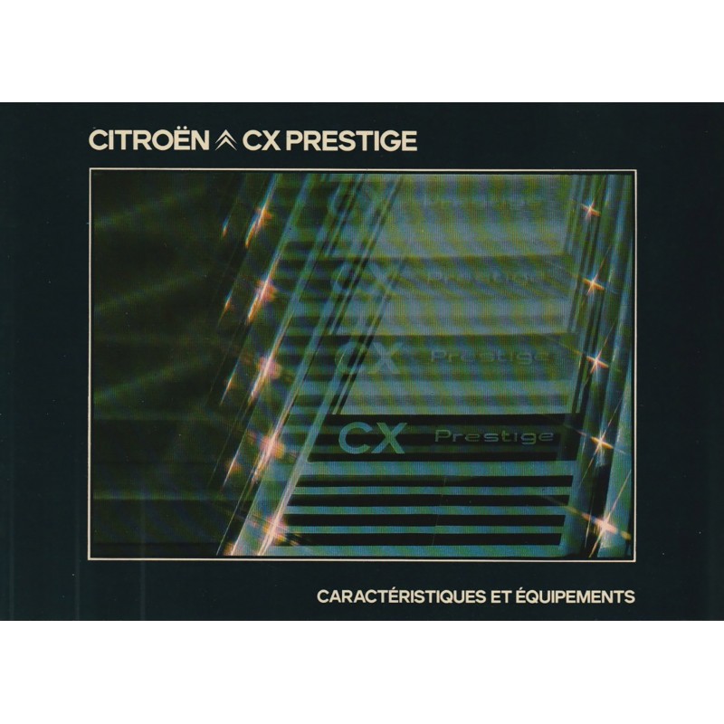 Notice d' Entretien CX Prestige Notice d' Entretien CX Prestige