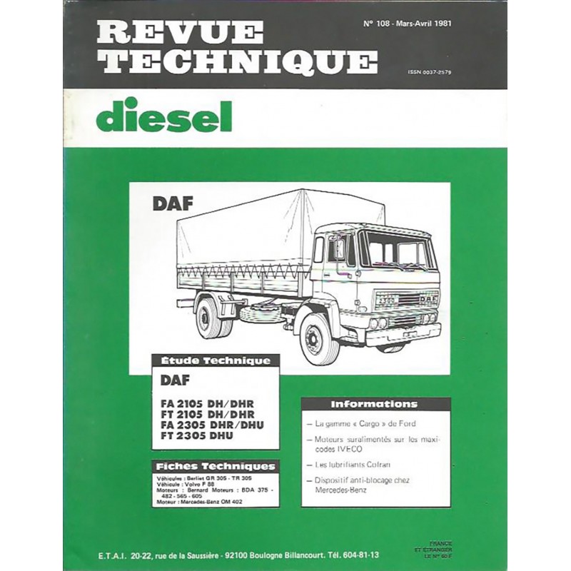 Revue Technique Diesel 1981