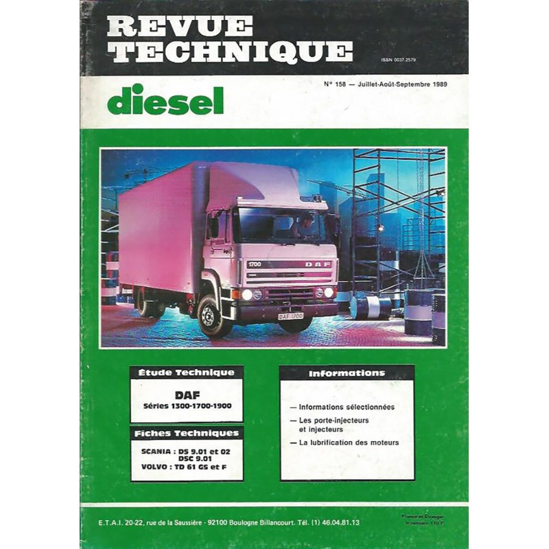 Revue Technique Diesel 1989