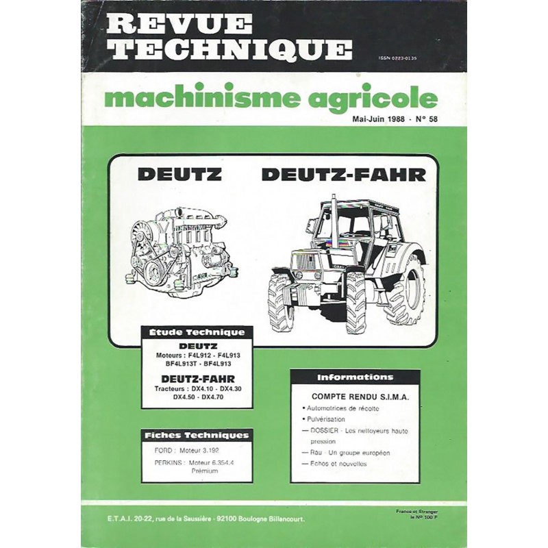 Revue Technique Serie DX4