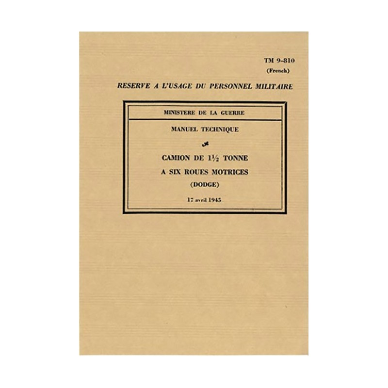 Manuel Reparation Dodge 6X6