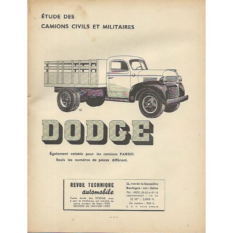 Revue Technique Dodge