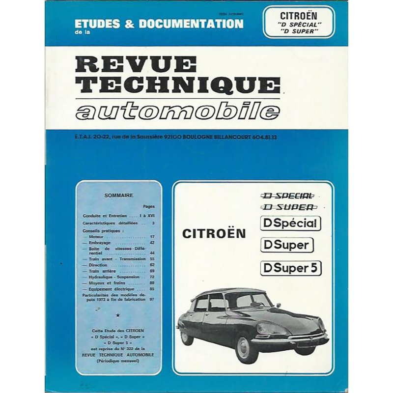 Revue Technique D Super 5