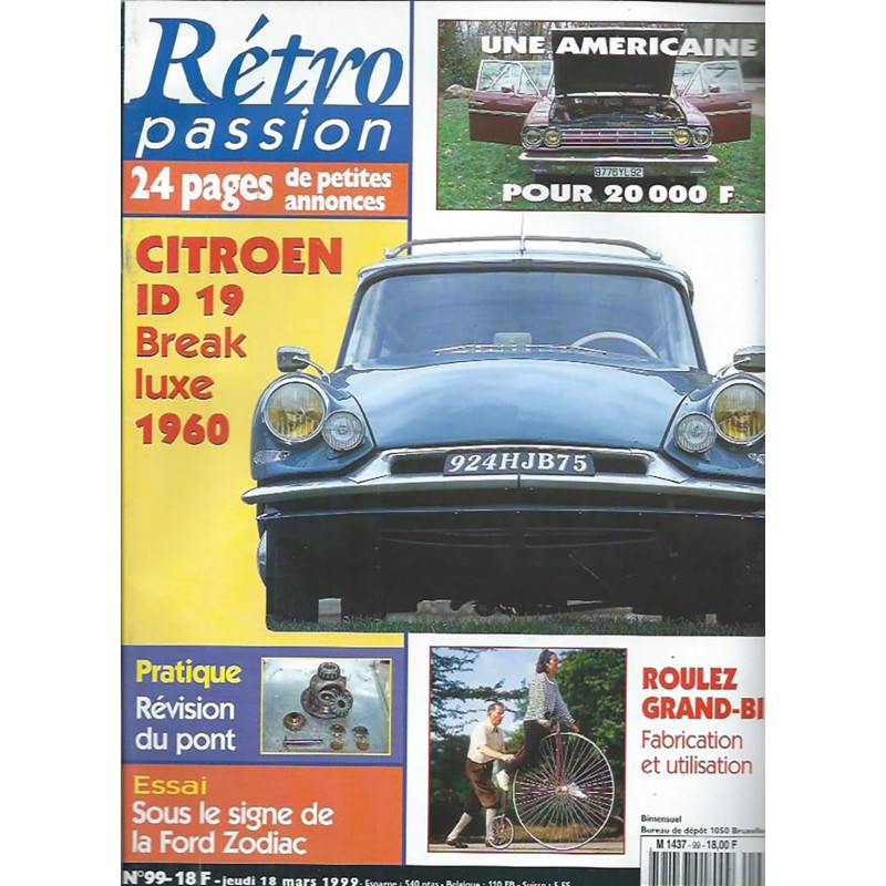 Retro Hebdo N° 99 Retro Hebdo N° 99