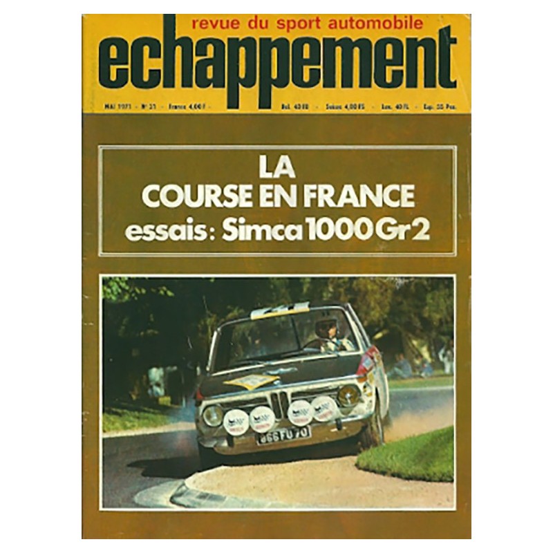 Echappement N° 31