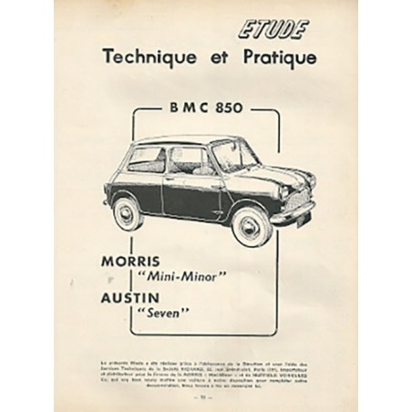 Miniature NOREV Morris 850 Crème - Série Baby - 1/43 - France