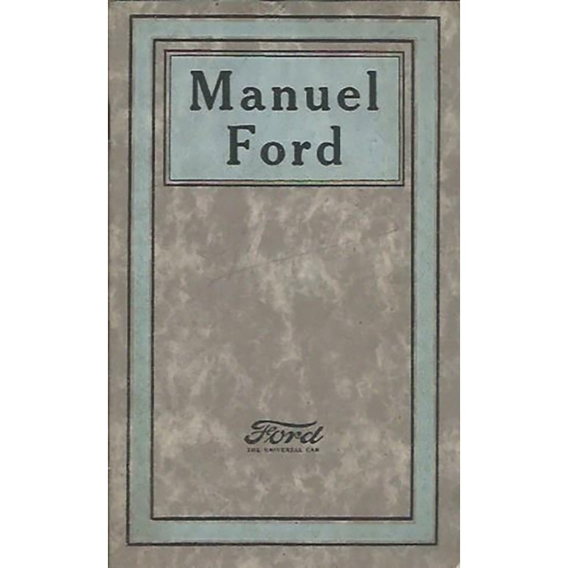 Notice d' Entretien Ford T Notice d' Entretien Ford T