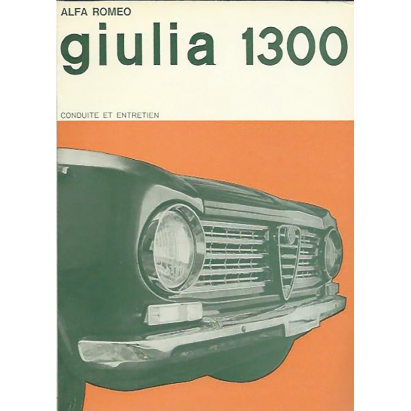 Notice Entretien Giulia 1300 1967